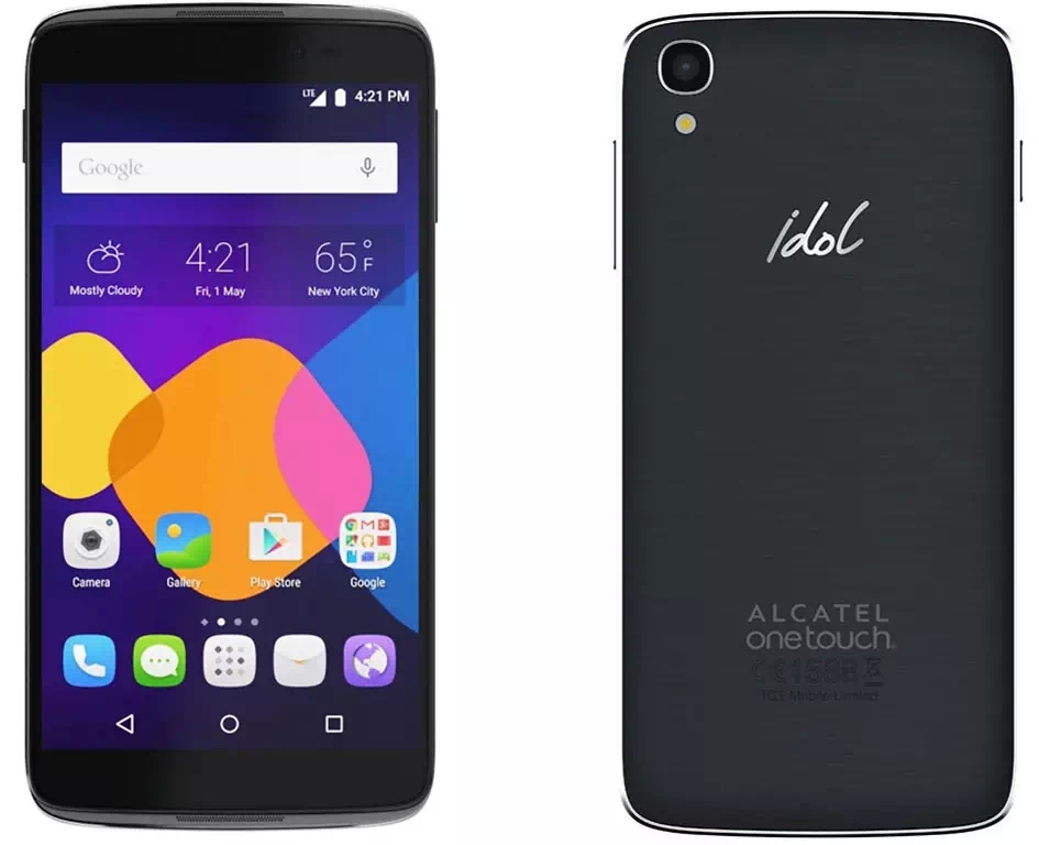 Alcatel Idol 3 (5.5) Front and back