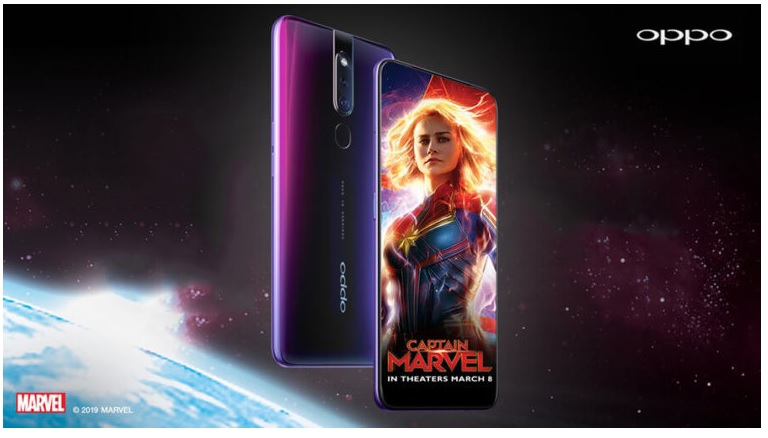 Oppo F11 Pro Marvel Avengers Edition front & back views.jpg