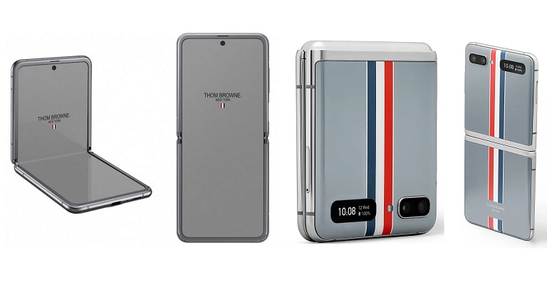 Samsung Galaxy Z Flip Thom Browne Edition multiple views.jpg