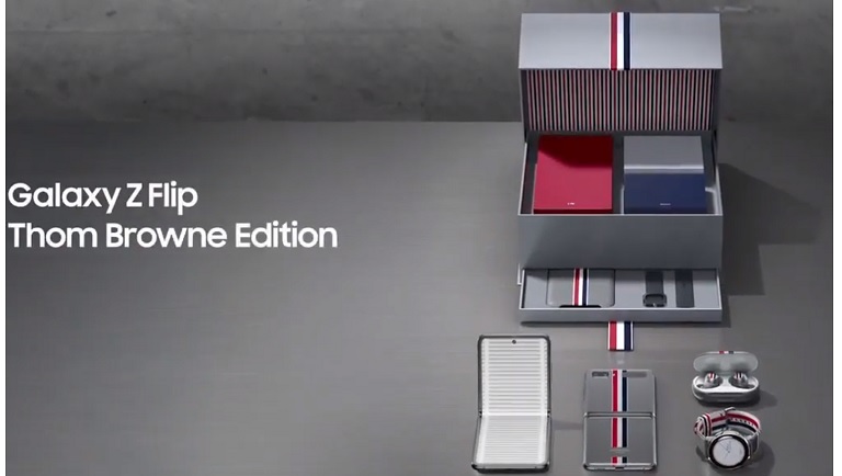 Samsung Galaxy Z Flip Thom Browne Edition out of box.jpg