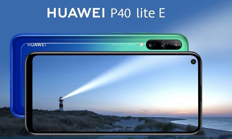 huawei p40 lite e display and front view