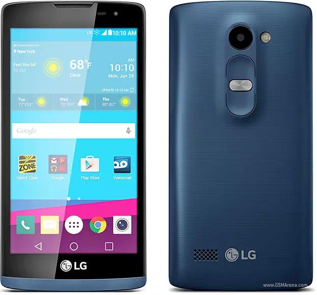 LG Tribute 2 Front and back