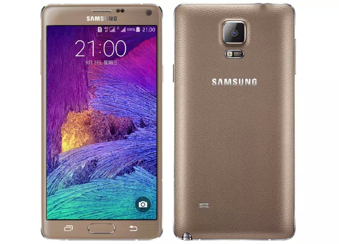 Galaxy Note 4 Dous  Front and back